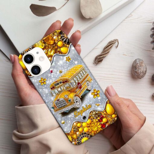 Personalized School Bus Driver Phone Case QFTD5140701 - Image 3