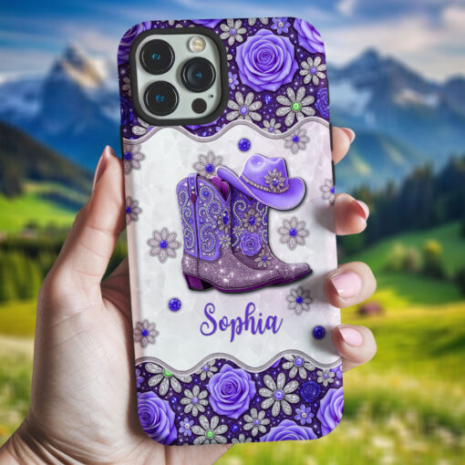 Personalized Cowgirl Boots Phone Case UKHH5110701 - Image 4
