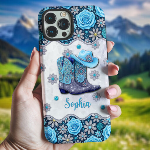 Personalized Cowgirl Boots Phone Case UKHH5110701 - Image 3