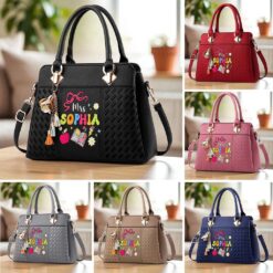 Custom Teacher PU Leather Deluxe Handbag UKND5180705