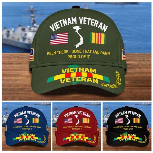 Been There Done That and Damn Proud Of It Vietnam Veteran Cap UKTD5250702 - Image 2