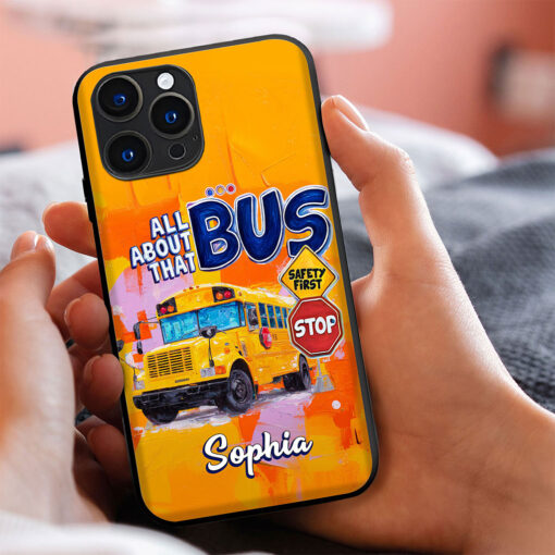 Personalized School Bus Driver Phone Case QFTO5180702 - Image 3