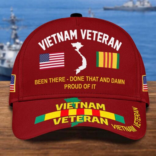 Been There Done That and Damn Proud Of It Vietnam Veteran Cap UKTD5250702 - Image 8