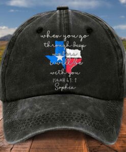 Personalized Name Texas Strong Denim Hat UKTD5110701