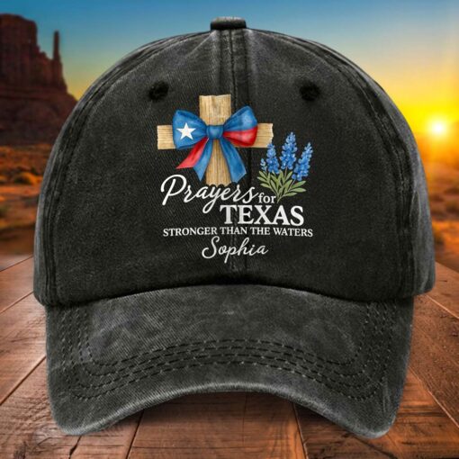 Personalized Name Texas Strong Denim Hat UKTD5110704