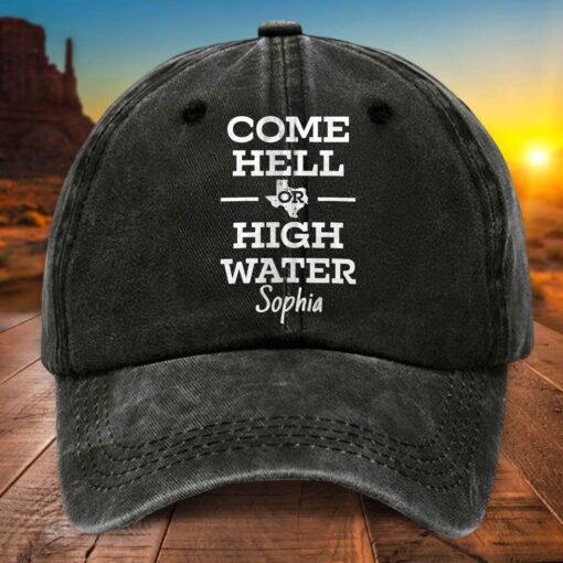 Personalized Name Texas Strong Denim Hat UKTD5110705 - Image 2