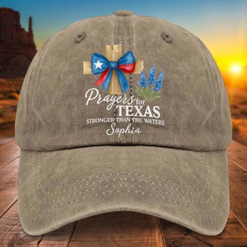 Personalized Name Texas Strong Denim Hat UKTD5110704 - Image 5