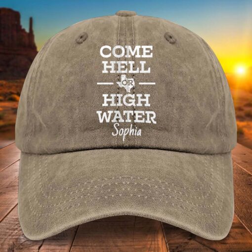 Personalized Name Texas Strong Denim Hat UKTD5110705 - Image 5