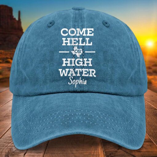 Personalized Name Texas Strong Denim Hat UKTD5110705 - Image 4