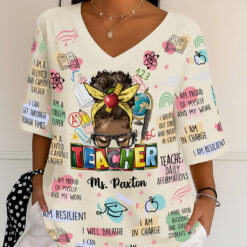 Personalized V Neck Shirt NPNT5220701