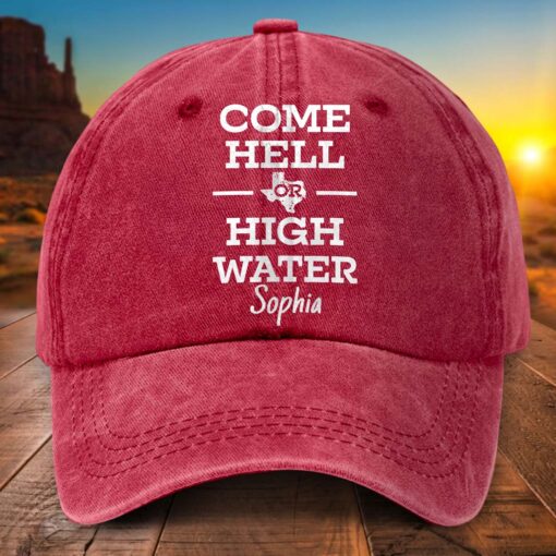 Personalized Name Texas Strong Denim Hat UKTD5110705 - Image 3