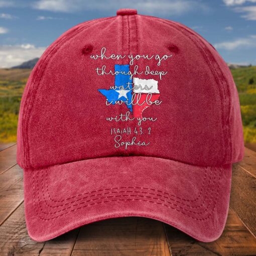 Personalized Name Texas Strong Denim Hat UKTD5110701 - Image 5