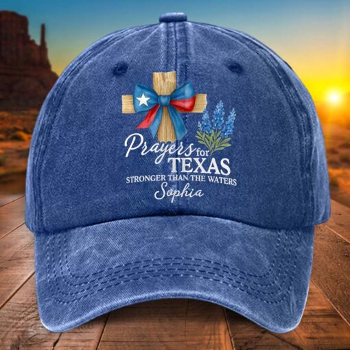 Personalized Name Texas Strong Denim Hat UKTD5110704 - Image 2