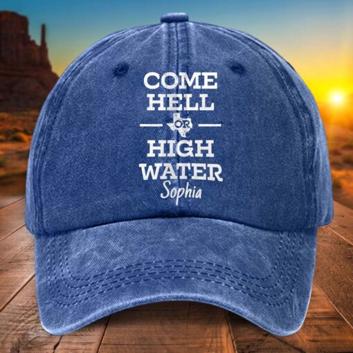 Personalized Name Texas Strong Denim Hat UKTD5110705