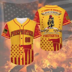 Personalized Firefighter Baseball Jersey, Retired Firefighter Been There Done That And Damn Proud Of It UKNT5250601