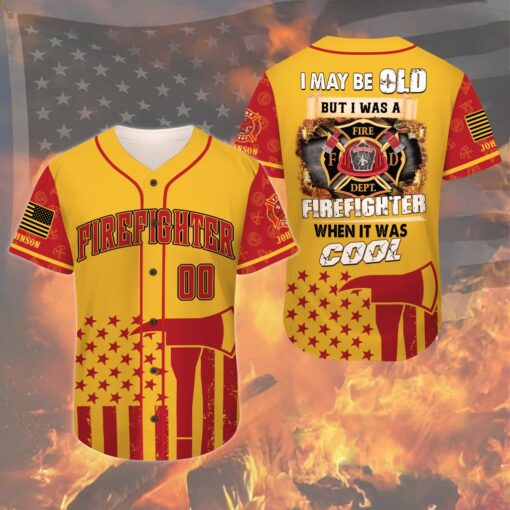 Personalized Firefighter Baseball Jersey, Retired Firefighter Been There Done That And Damn Proud Of It UKNT5250602