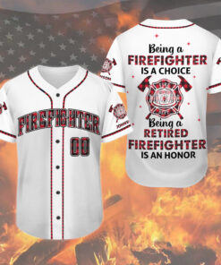 Personalized Firefighter Baseball Jersey, Retired Firefighter Been There Done That And Damn Proud Of It UKNT5250603