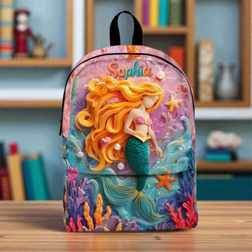 Personalized Mermaid Backpack NPND5020804-DX - Image 2