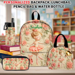 Personalized Ballet Back To School Backpack, School Bag For Kid UKPY5080803