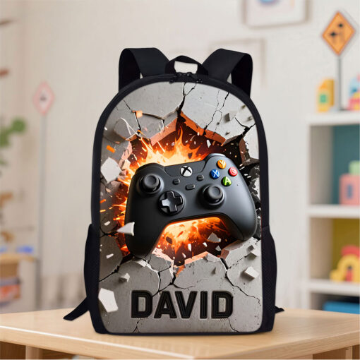 Personalized Game Back To School Backpack, School Bag For Kid UKTO5130801 - Image 2