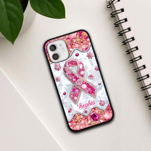Personalized Breast Cancer Phone Case QFTD5140801 - Image 3