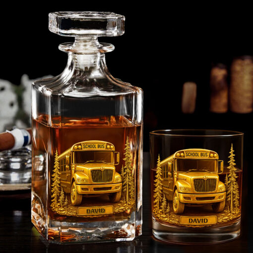 Personalized Best Truck Driver Whiskey Decanter Set UKHH5140803 - Image 3