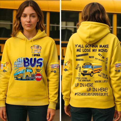 Personalized School Bus Driver 3D All Over Printed Clothes UKND5140804