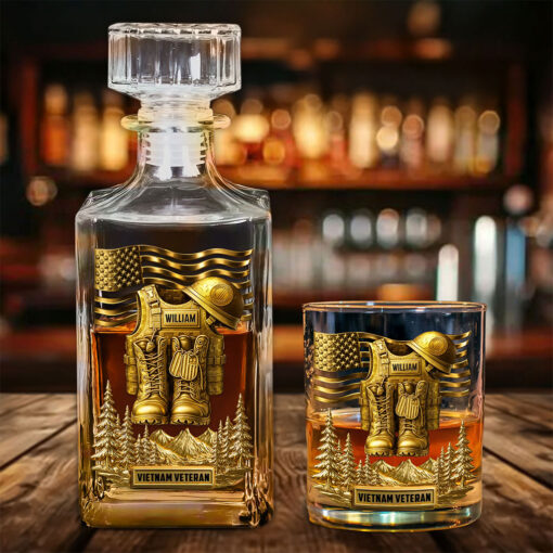Personalized Vietnam Veteran  Whiskey Decanter Set UKTO5160803 - Image 4