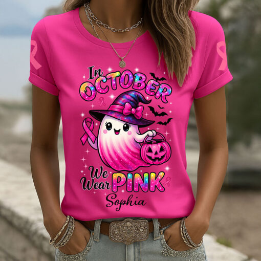 Custom Breast Cancer Awareness 3D All Over Printed Clothes UKPY5270801 - Image 2