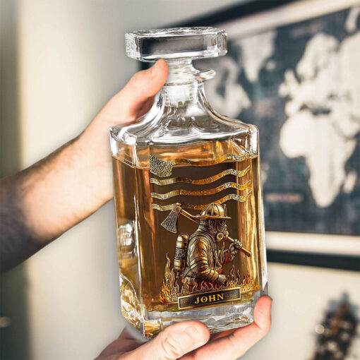 Personalized Firefighter Whiskey Decanter Set UKTO5040801 - Image 4