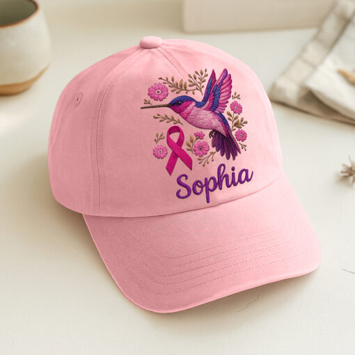 Personalized Breast Cancer Awareness Embroided Cap UKNT5060802 - Image 2