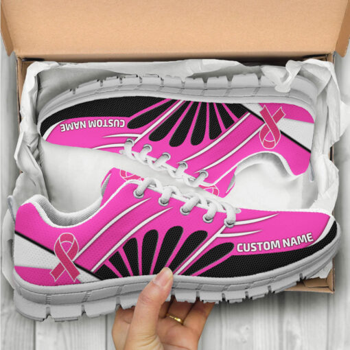 Personalized Breast Cancer Awareness Sneakers UKHA5070803 - Image 2