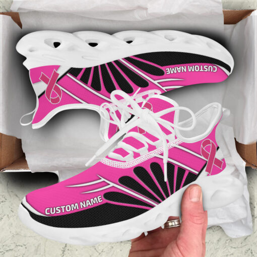 Personalized Breast Cancer Awareness Light Sport Shoes UKHA5070804 - Image 2