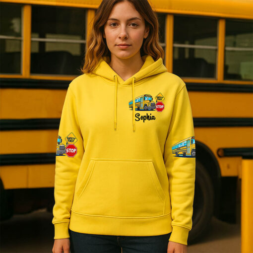 Personalized School Bus Driver 3D All Over Printed Clothes UKND5140801 - Image 2