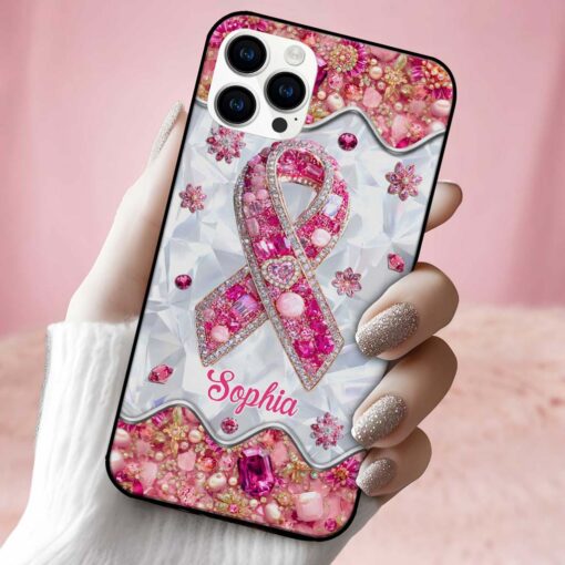 Personalized Breast Cancer Phone Case QFTD5140801 - Image 2
