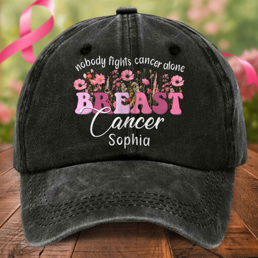 Custom Breast Cancer Denim Hat THTO5150801