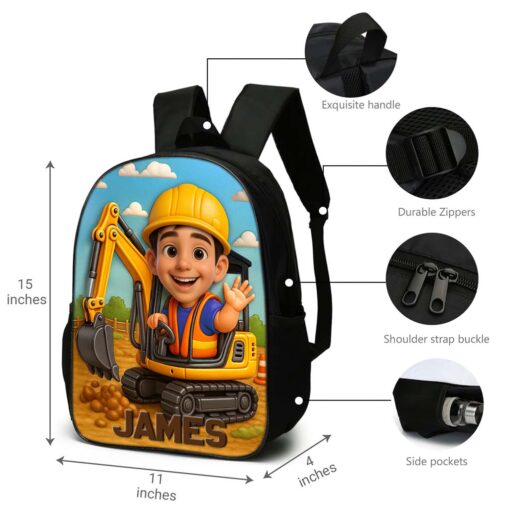 Personalized Back To School Backpack, School Bag For Kid UKHM5020803 - Image 3