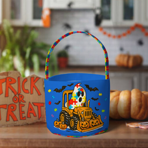 Personalized Autism Halloween Trick Or Treat Bag, Autism Awareness Halloween Gift UKNT5190803 - Image 2