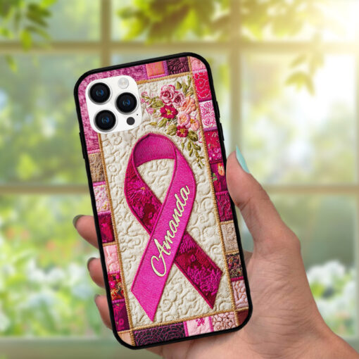 Personalized Breast Cancer Phone Case QFNT5050802 - Image 3