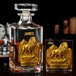 Personalized August Guy Whiskey Decanter Set UKND5070803