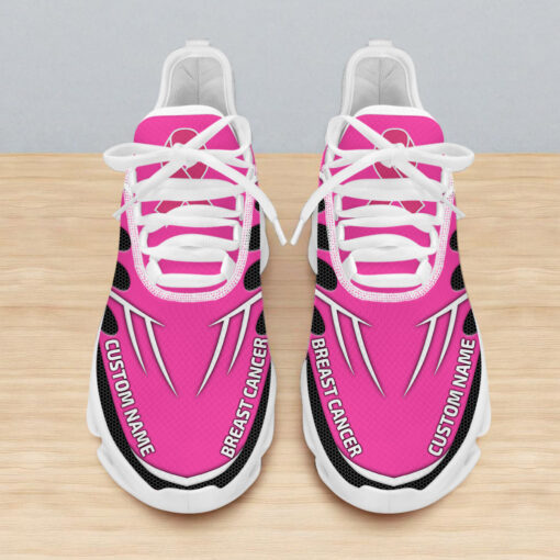 Personalized Breast Cancer Awareness Light Sport Shoes UKHA5070804 - Image 3