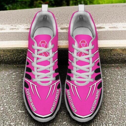 Personalized Breast Cancer Awareness Sneakers UKHA5070803 - Image 3