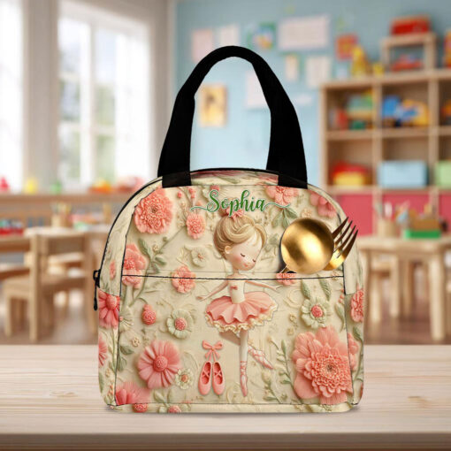 Personalized Ballet Back To School Backpack, School Bag For Kid UKPY5080803 - Image 3