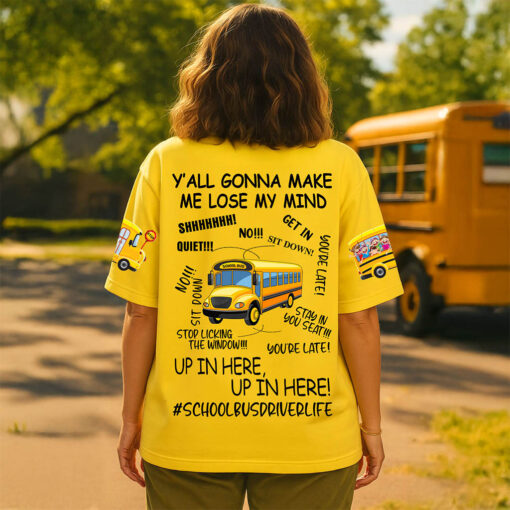 Personalized School Bus Driver 3D All Over Printed Clothes UKND5140804 - Image 4