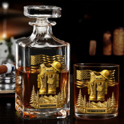 Personalized Vietnam Veteran  Whiskey Decanter Set UKTO5160803