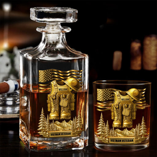 Personalized Vietnam Veteran  Whiskey Decanter Set UKTO5160803