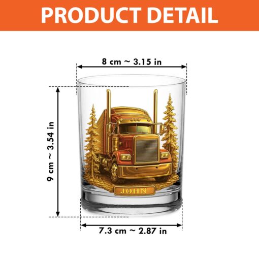 Custom Truck Whiskey Decanter Set, Gift For Truck Drivers UKHM5270801 - Image 7