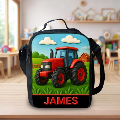 Personalized Red Tractor Back To School Backpack UKHA5050801 - Image 4