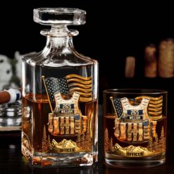 Personalized Police Officer Whiskey Glass QFND5060801