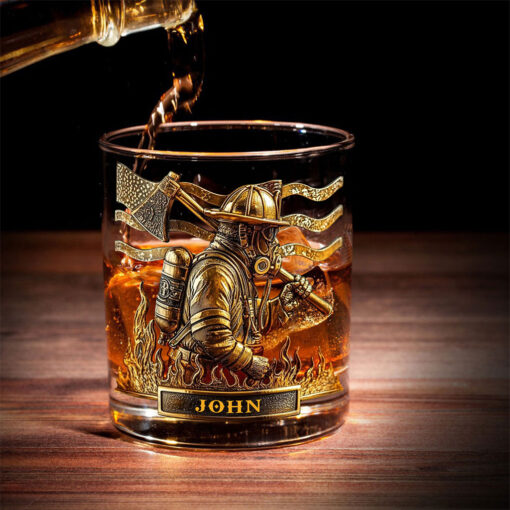 Personalized Firefighter Whiskey Decanter Set UKTO5040801 - Image 3